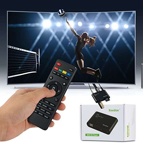 Keedox® Mini Multi Media Player Upscaling Full HD 1080P HDMI/AV Out SDHC MKV AVI RMVB RM for HDTV with Remote Control 5