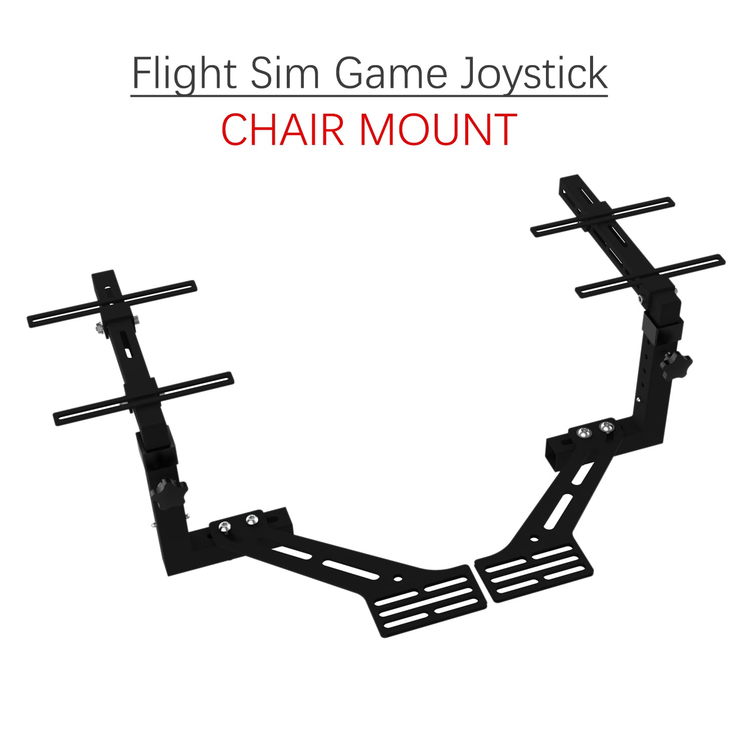 EG STARTS 2 Set Flight Sim Game Joystick Throttle & Hotas Chair Mounts Systems Compatible for Thrustmaster T.16000M FCS, SimTask Farmstick, Hotas Warthog, Logitech X52, X56 Chair Mount 3