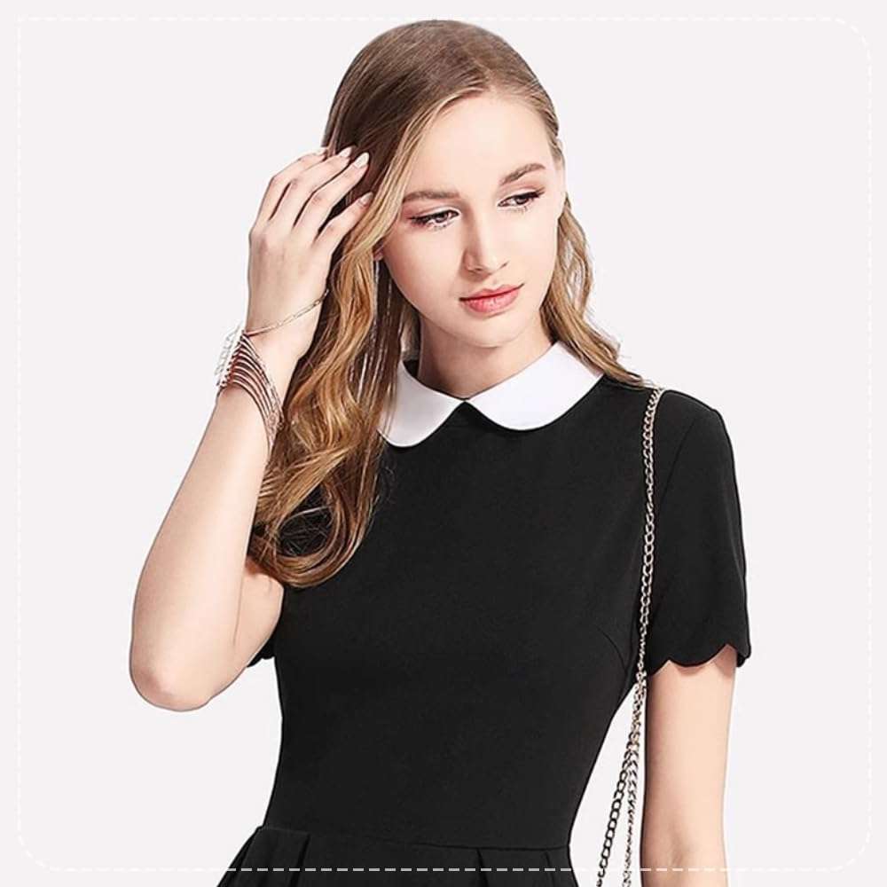 Joyci European New Women's Girls Faux False Collar Lapel Choker Peter Pan Necklace (02) 5