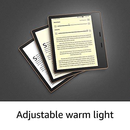 Kindle Oasis – With 7” display and page turn buttons – Wi-Fi + Free Cellular Connectivity, 32 GB, Graphite 2