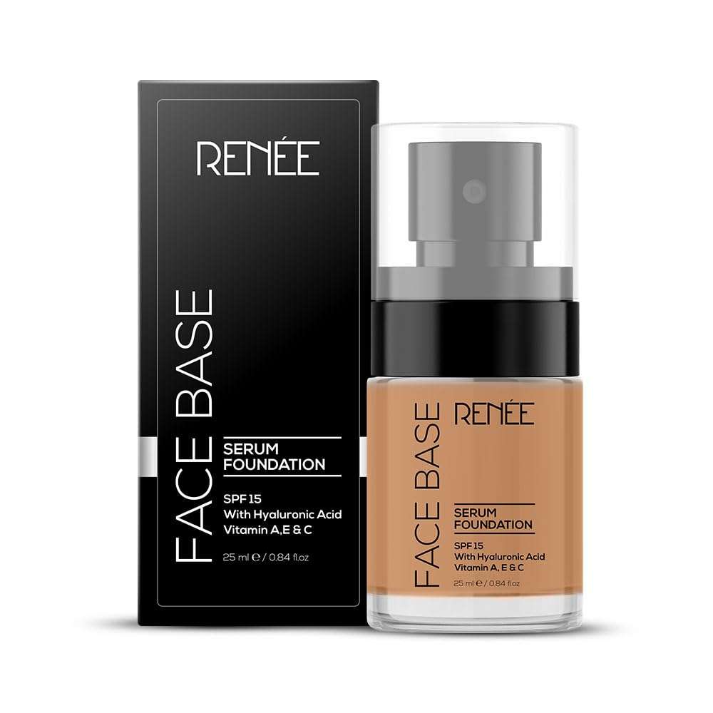 RENEE Face Base Serum Foundation -07 Regal 25 MlFace Base Illuminating Primer 20ml| Long Lasting & Highly Moisturizing Formula| Easy to Blend| Enriched with Maca Root| For All Skin Types 3