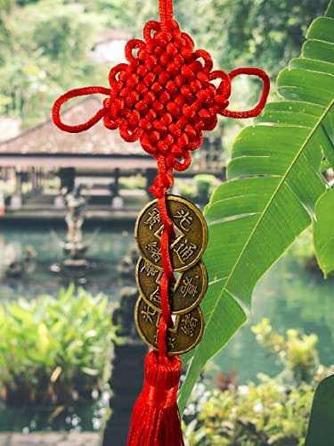 Evil Eye | Lucky Hanging Ornament Amulet for Car Rear View Mirror, Home and Office for Protection and Blessing | Nazar Battu with Three Lucky Coins 5
