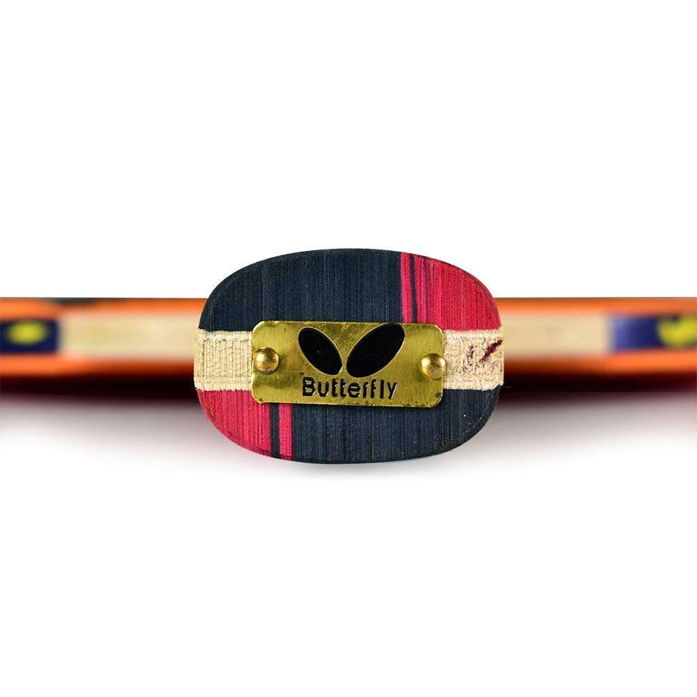 Butterfly B303FL Shakehand Table Tennis Racket China Series Racket and Case Set with A Combination Smooth & Pips-Out Rubber Recommended for Beginning Level Players 6