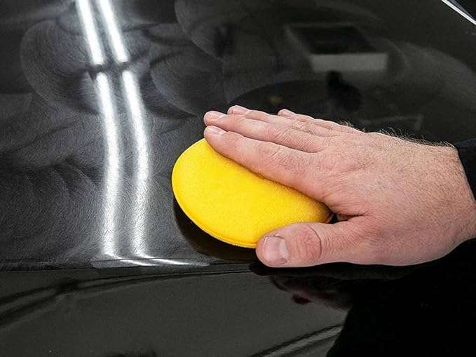 ShopiMoz Pack Of 4 pcs Sponge Applicator Pad - Car Polish Pad - Wax applicator Ultra-Soft Sponge 5