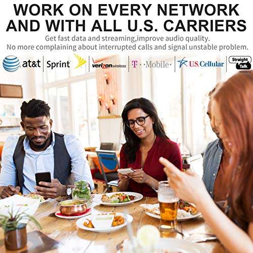 Goboost Cell Phone Signal Booster, GSM 3G 4G LTE Tri Band 2/4/5 70dB High Gain Verizon AT&T Cell Phone Signal Amplifier Repeater for Home and Office Up to 3,500 sq ft | FCC Approved 3