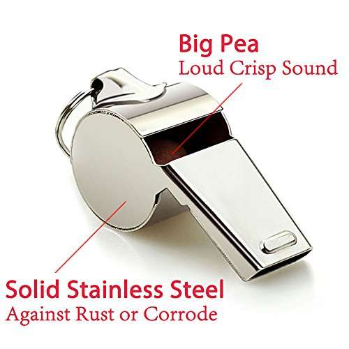 Hipat Whistle, 12 Packs Sports Whistles with Lanyard, Loud Crisp Sound Whistle Bulk Ideal for Coaches, Referees, and Officials 4