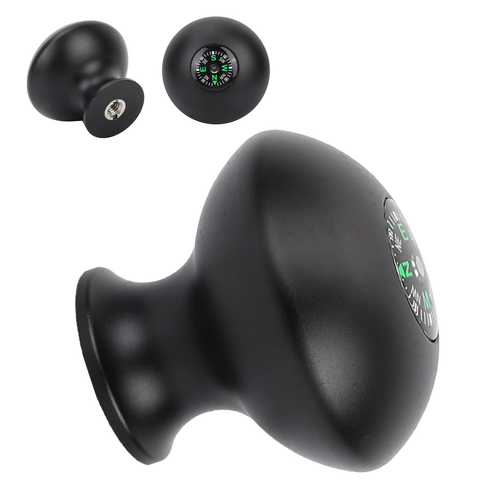 Hand Grip Knob with Compass, Ergonomic Design Outdoor Universal Trekking Pole Stick Monopod Tripod Head Grip Knob with Compass, for Outdoor Hiking Camping 6