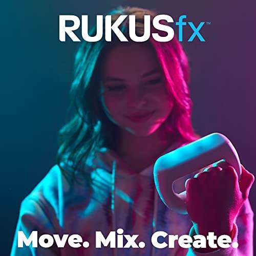 RUKUS Just Play RUKUSfx Motion-Controlled Music Mixer, Lights and Sounds Music, with Bonus Skin, Multicolor 2