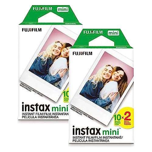 Fujifilm Instax Share SP-2 Smartphone Printer (Silver) Mini Twin Pack (40 Shots) + Travel Charger & Extra Battery + Cleaning Cloth 3