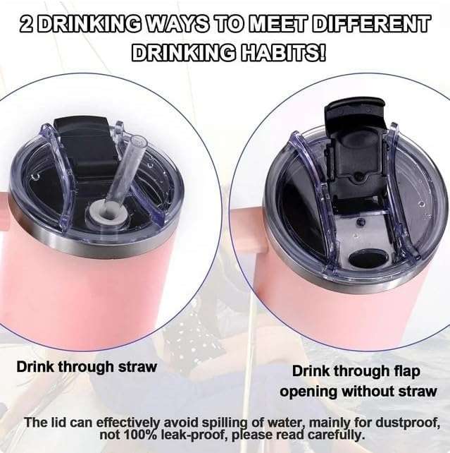 1Pc Transparent Tumbler Lids compatible for Stanley 40 Oz Tumbler,Flip Spill Stopper Lid, Spillproof, Dustproof Easy to Store Used Repeatedly,Glassware and Drinkware Lids 3