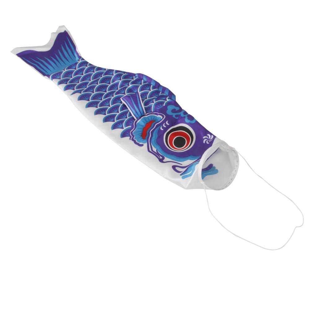 KampTrade 40cm Japanese Carp Windsock Streamer Fish Flag Kite Nobori Koinobori Blue 4