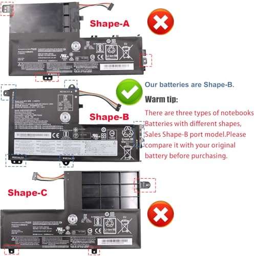 VANPIR L14M2P21 Laptop Battery Replacement for Lenovo IdeaPad 330S-14AST 330S-14IKB 330S-15ARR 330S-15AST 330S-15IKB Series 5B10Q39203 5B10Q39204 L14L2P21 5B10Q39206 5B10W67199 7.4V 30Wh/4050mAh 2