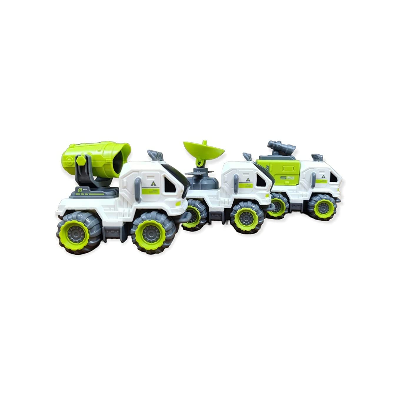 Invite Enterprise Space Vehicle Set | Telescope, GPS (Transmitter & Receiver), Durbin (Binoculars) Vehicle Toys for Kids 3-12 Years | Space Set Move Forward and Backward (Pull Back)(Pack of 3) 6