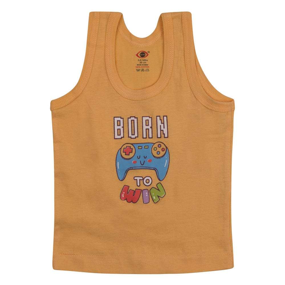 Baby boy summer wear pure cotton collection baniyans inner wear for boys combo (18-24 Months, Green) 3