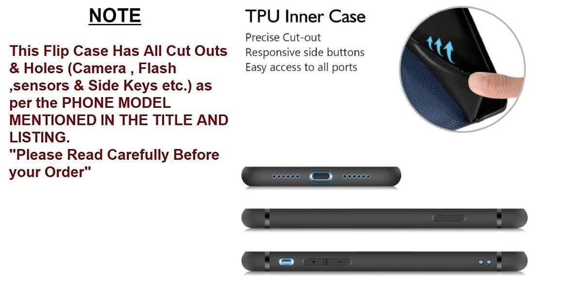 TROUNCE Zip Lock Pocket Ladies Card & Cash Wallet Purse Cover with Magnetic Closure (Red) for Realme X2 6