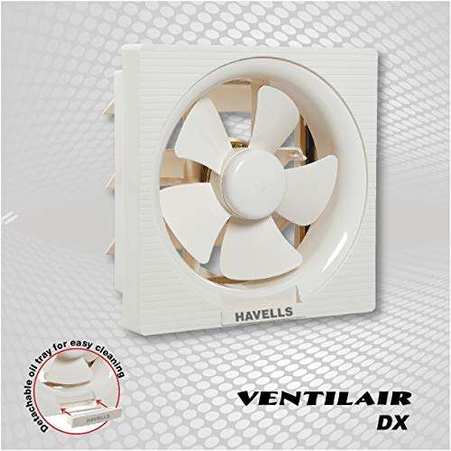 Havells Ventil Air DX 250mm Exhaust Fan (White) Nicola 600mm High Performance at Low Voltage (HPLV) Ceiling Fan (Bronze Copper) 2