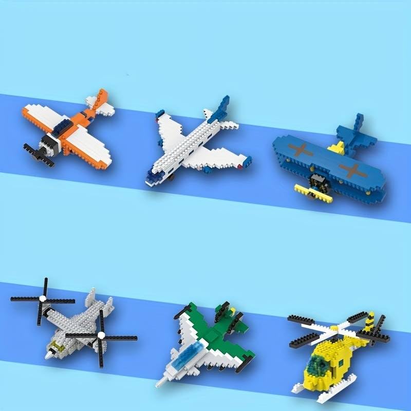 SUPER TOY 168Pcs Airplane Building Blocks Aircraft Toy for Kids Jet Plane 3D Building Brick Puzzle Kit Aeroplane Making STEM Learning Toy Birthday Gift for Boys and Girls 6-15 Years 5