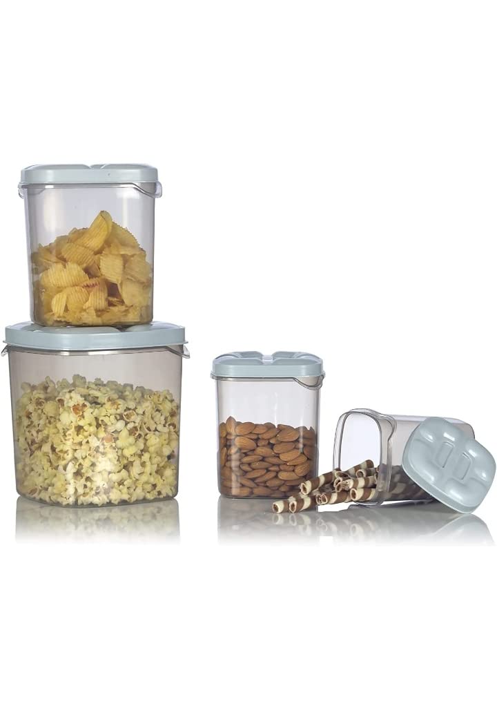500 ml, 1000 ml, 1500 ml, 2000 ml Plastic Grocery Container Pack of (8) 5