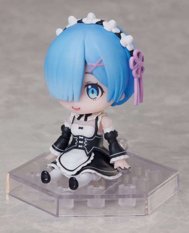 ONLY FROM JAPAN Re:Zero Deformplus Rem Collectible Figure, Maid Outfit, Full Action Deformation 4