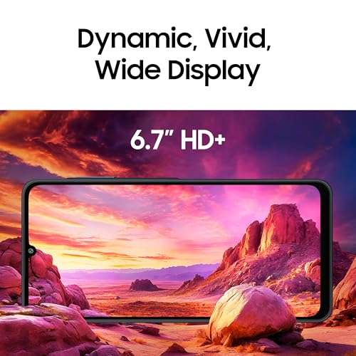 Samsung Galaxy A06 (Black, 4GB RAM, 128GB Storage)| 50 MP Main Camera| Upto 8GB RAM with RAM Plus| MediaTek Helio G85| 5000 mAh Battery Knox Vault: Security & Privacy| Fingerprint Sensor 3