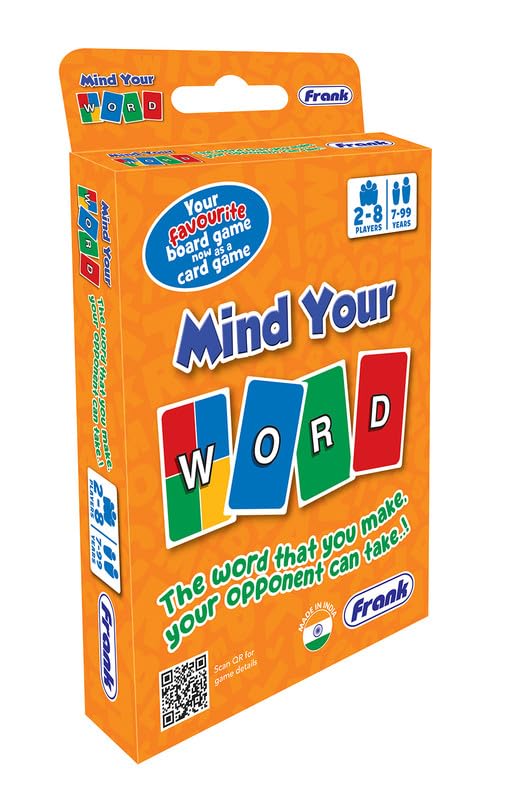 Frank Mind Your Word Card Game | Fun & Engaging Word-Building Challenge for Kids 7+ Years & Adults | Multiplayer Card Game for 2-8 Players | Educational Game for Vocabulary & Strategic Thinking 3