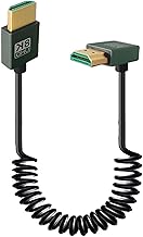 SPONGL Fast Speed 8K HDMIcompatible Coiled Cable, Flexible 48Gbps HDMIcompatible 2.1 Cord, Supports and 4K@120Hz for Cameras, P