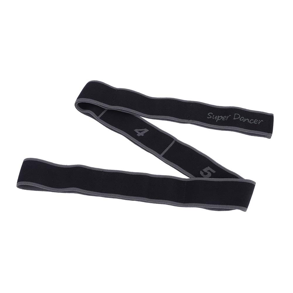 Yoga Resistance Band Latin Dance Elastic Stretching Belt Fitness Exercise Pulling Strap (Gray)