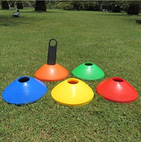 CORSO Plastic Cones Marker Mini Space Markers Discs for Football, Soccer, Baseball, Agility, Field Sports, Kids Footwork Training, Practice Drills etc (Pack of 20) 4