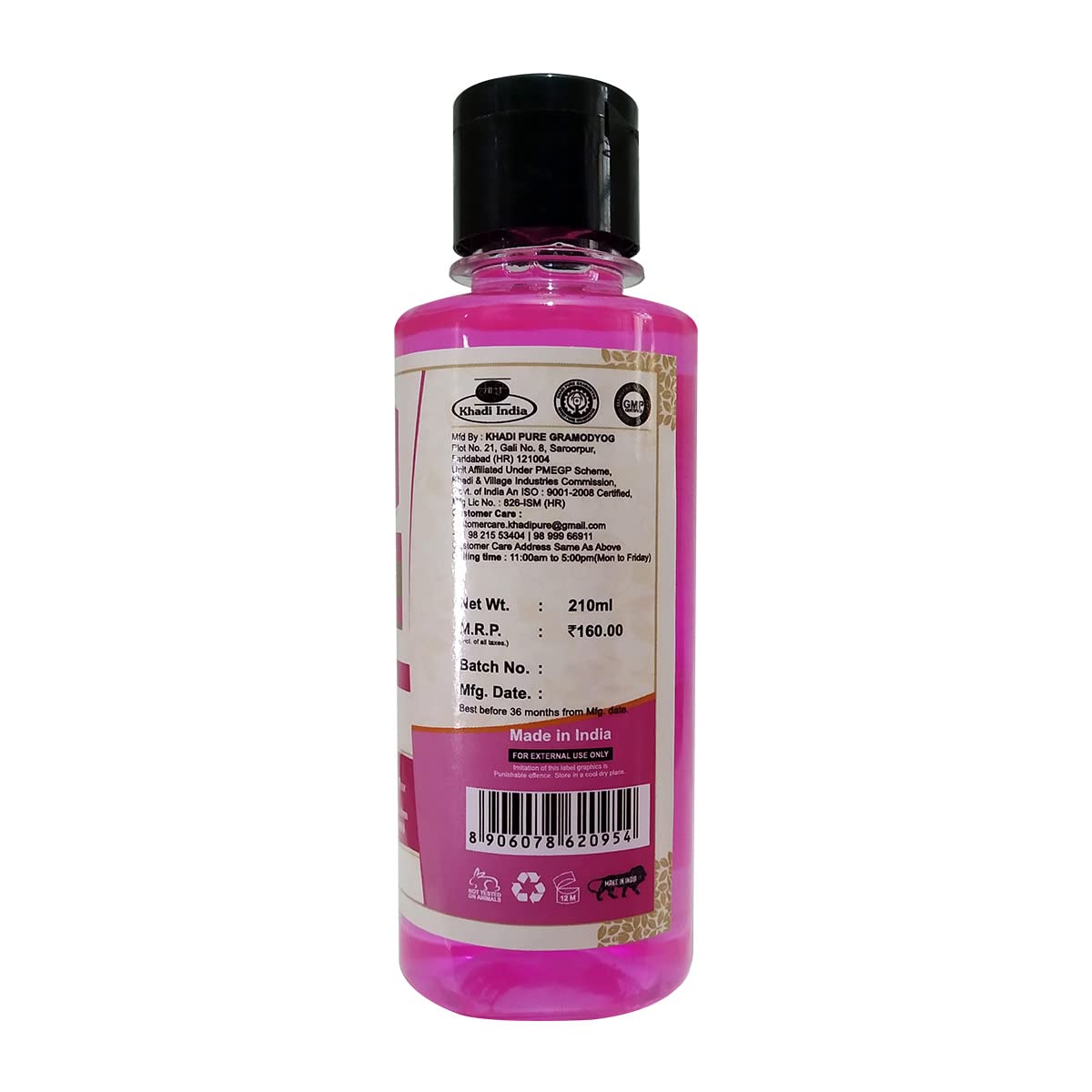 Khadi Pure Herbal Rose Body Wash, 210 ml (Pack of 2) 3