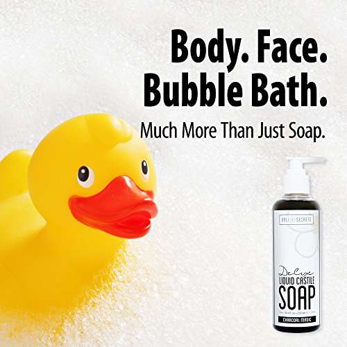 Deluxe Castile Black Soap - Charcoal Magic - Made with Premium Oils - All Natural - Vegan - Biodegradable - For Hand, Body & Face - Handcrafted in Small Batches 5