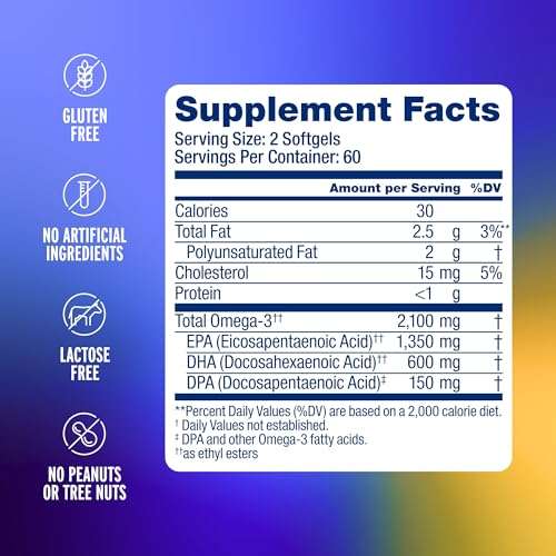 Oceanblue Professional Omega 3 2100-120 ct - High Potency Triple Strength Burpless Fish Oil with EPA, DHA & DPA - Wild Caught - Natural Orange Flavor, 60 Servings 2