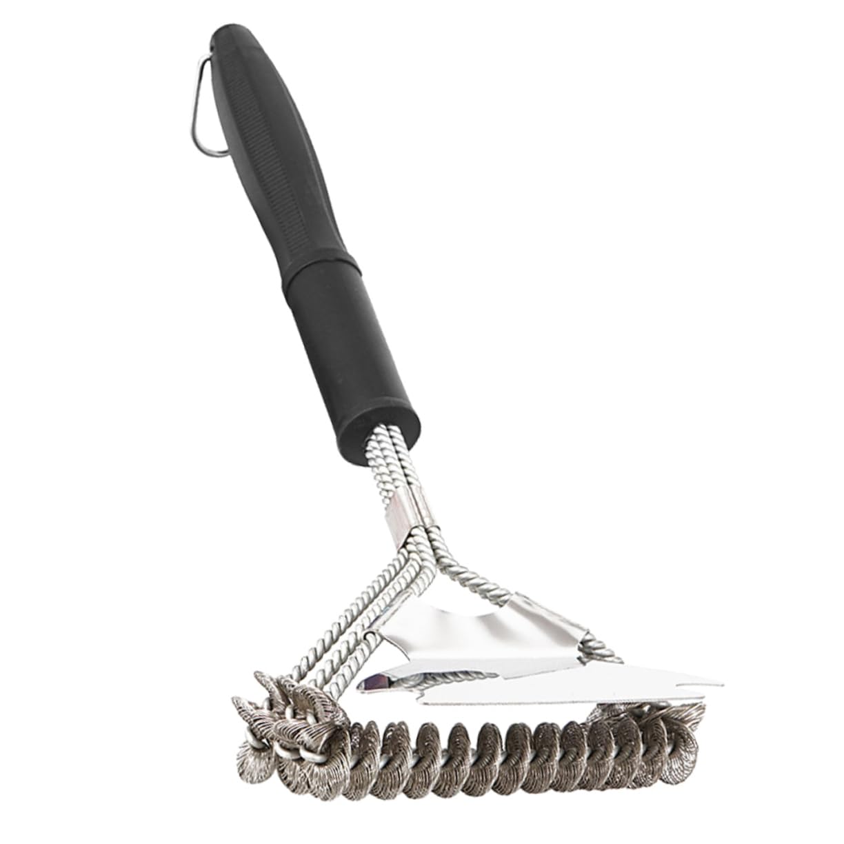 KESYOO 1pc Grill Brush Grill Steam Cleaner Brush Heavy Grill Scrubber for Outdoor Grill Cleaning Kit Accessories Tools Steel Grill Rack Cleaner Bristle Grilling Grill Cleaner 430 Spatula 1