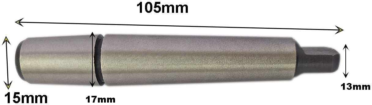 Inditrust Arbor for Taper Drill chuck 1pc MT 2 ARBOR Shank Morse High Quality For Tapered Drill Chuck 3
