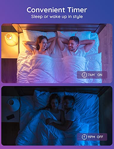 Govee Smart Light Bulbs, Color Changing Light Bulb, Work with Alexa and Google Assistant, 16 Million Colors RGBWW, WiFi & Bluetooth LED Light Bulbs, Music Sync, A19, 800 Lumens, 4 Pack 4