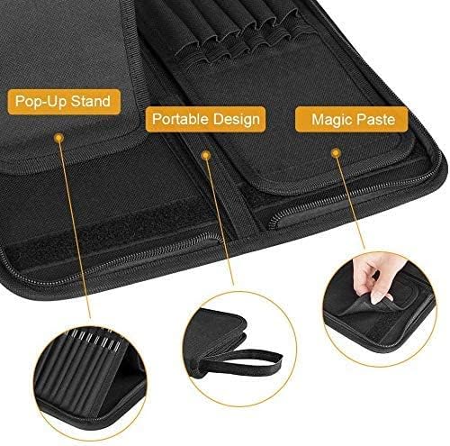 ARROLLIANT 15-Piece Paint Brush Set for Acrylic & Watercolor, Featuring Multiple Shapes, Palette Knife, Sponge, and Wooden Portable Carrying Case 6