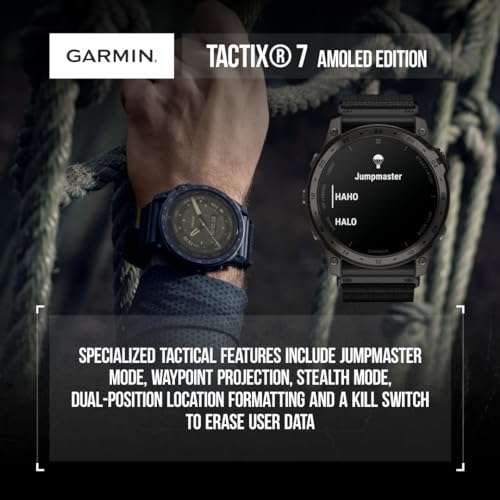 Wearable4U Garmin tactix 7 Pro Ballistic GPS Tactical Smartwatch Bundle (tactix 7 Pro Ballistic, +Black Earbuds) 5