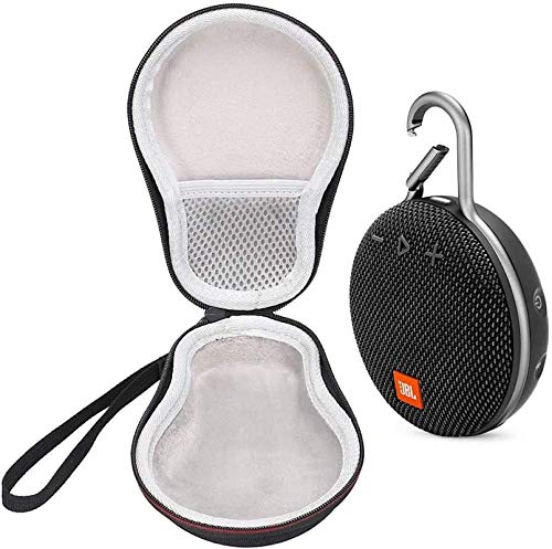 JBL Clip 3 IPX7 Waterproof Portable Bluetooth Speaker Bundle with Deluxe Travel Case (Black) 1