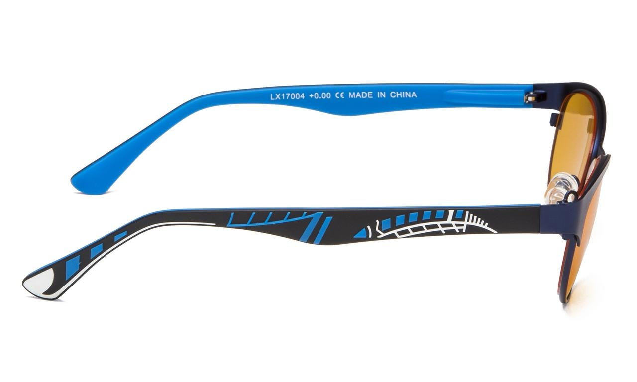 Blue Light Blocking Computer Reading Glasses-Cateye Style for Women (Blue, 1.75) 4
