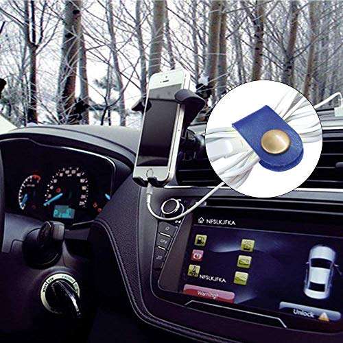 6 Pcs Portable Earbuds Case with Cable Clip & 2 Headphone Cable Clip, AIFUDA Mini Hard EVA Carrying Case Storage Bag for Earphone Earbuds Bluetooth Headset U Disk 5