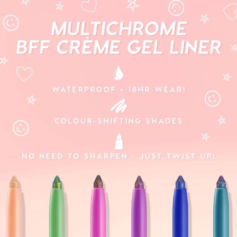 ColourPop Crème Gel Waterproof Chrome Eyeliner - 18HR Wear, Ultra-Pigmented Eyeliner Pencil with Matte & Metallic Finishes - Smudge-Proof, Vegan & Cruelty-Free - Power Trip (0.01 oz) 6