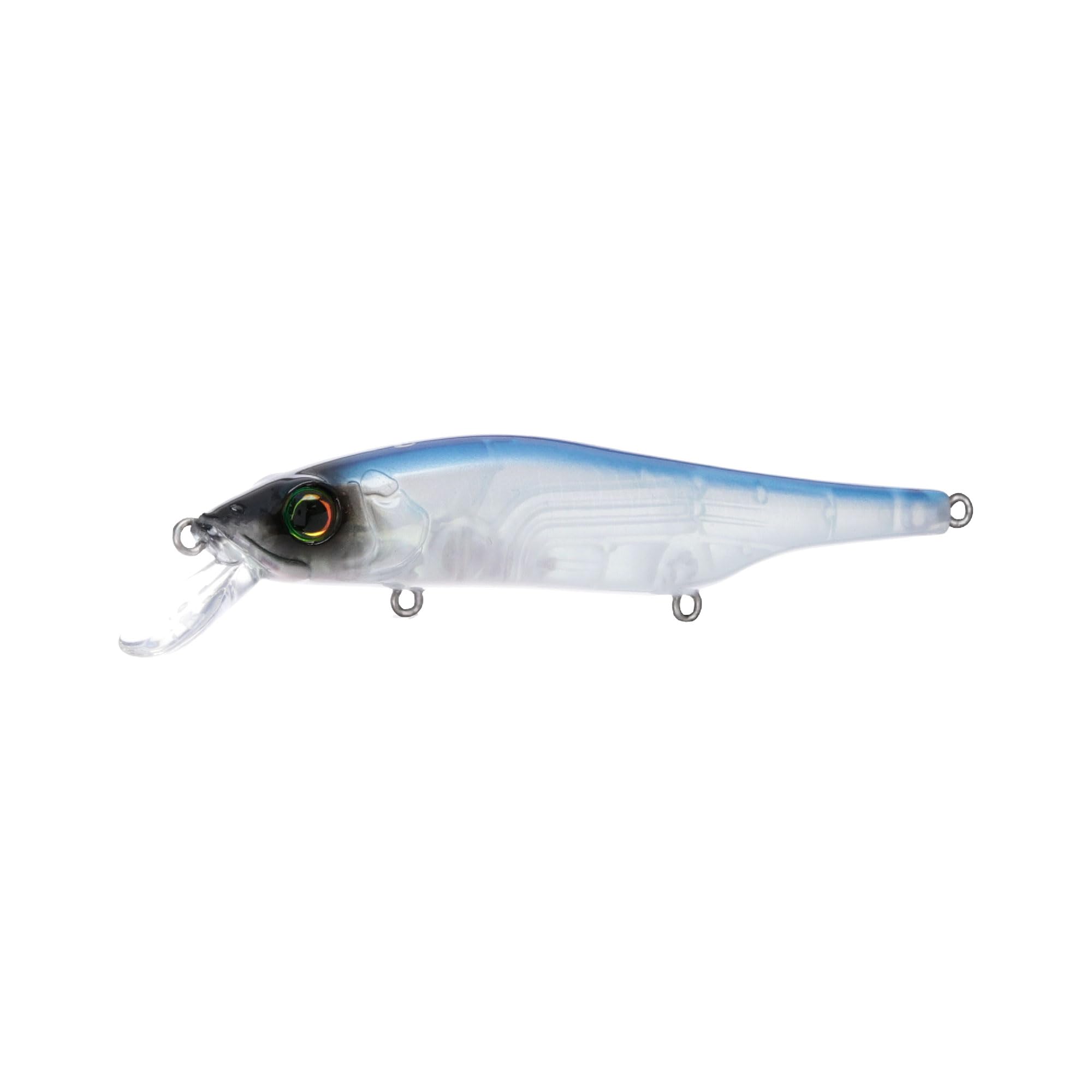 Bill Lewis Scope-Stik 120 Floating Jerkbait Fishing Lifelike Freshwater & Saltwater Lure with Mustad UltraPoint Triple Grip Hooks, PRO Blue 3