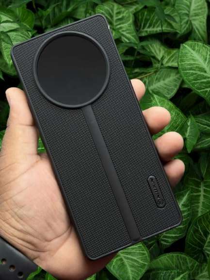 ZARALA Compatible For Realme 11 Pro Plus Super Frosted Shield Pro Back Silicone Soft Mobile Case For Realme 11 Pro Dotted Slim-Fit Design Tpu Shockproof Cove,Black 5