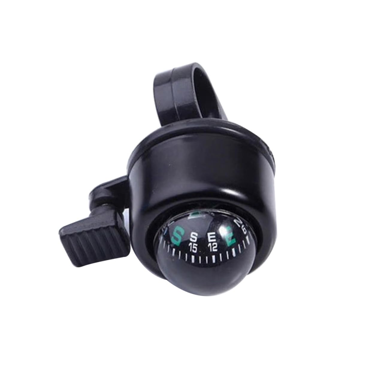 BESPORTBLE 2pcs Compass-Equipped Bike Bell Warning Sound for Mountain Biking Rainproof Design Black Bike Accessories 4