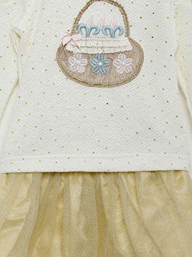 Peppermint Baby Girls' Clothing Set (L-TP-SKT-2161-4888_Beige_45 cm) 4