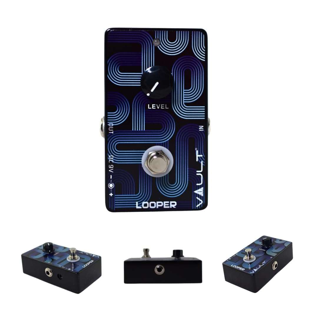 Vault Looper, Compressor, Reverb and Analog Chorus Guitar Effects Pedal (Pack of 4) 4