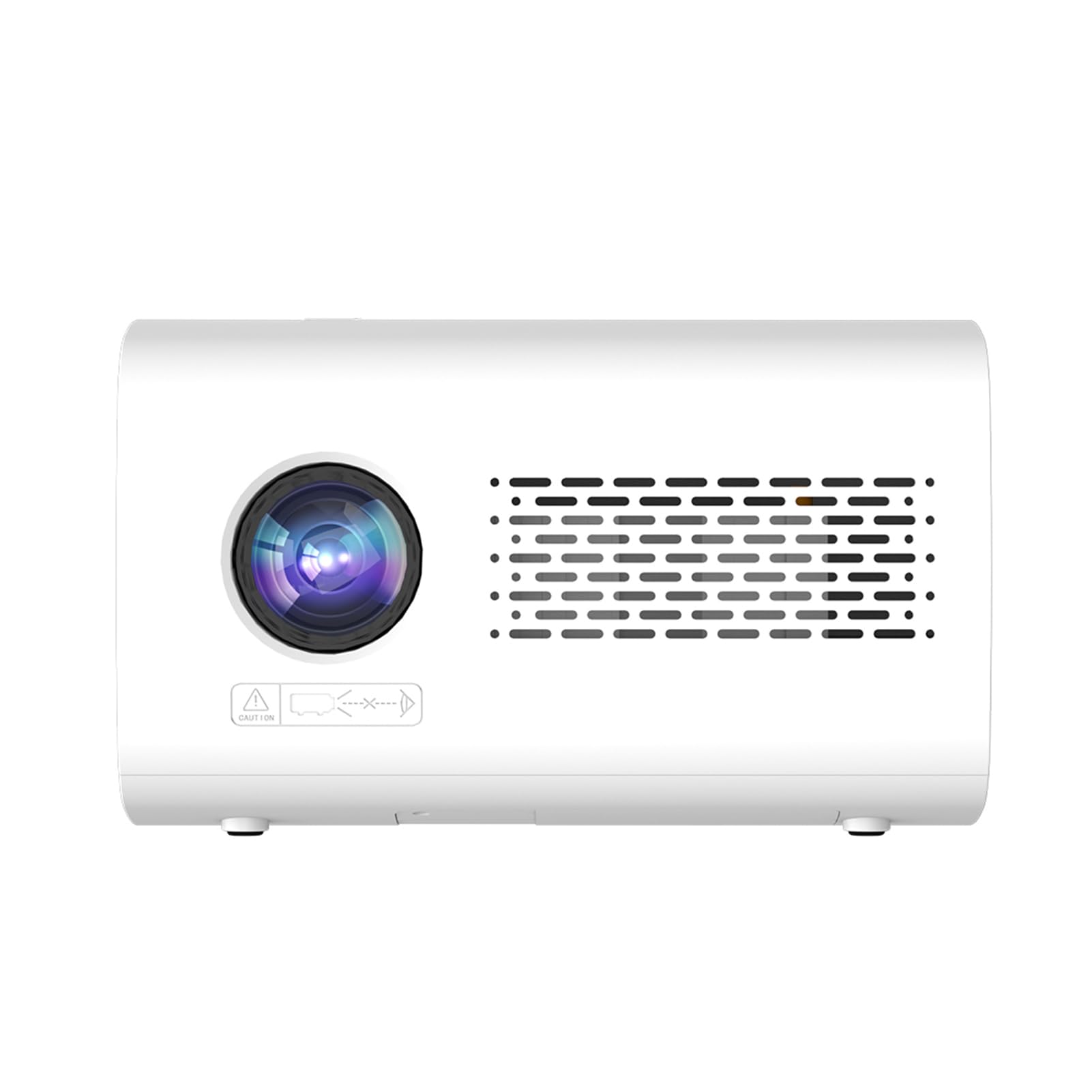 TwirlTide Android 9.0 Mini Projector 720P Home Theater with WiFi6 Support 150in Display Same Screen Technique Movie Projector Auto Focus Keystone Function Built-in Speaker with USB/3.5MM Ports Support 1