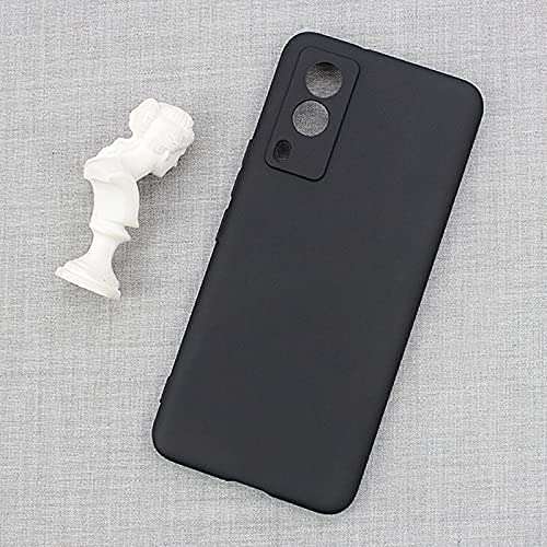 ELICA Rubber Soft Silicon Flexible Case Cover Shockproof Slim Back Cover Case for Vivo V21e 5G / Vivo V21 e 5G - Black 4