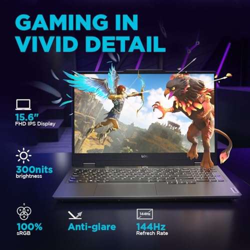 Lenovo LOQ 2024 Intel Core i5-13450HX 15.6" (39.6cm) 144Hz 300Nits FHD Gaming Laptop (16GB/512GB SSD/Win 11/NVIDIA RTX 3050 6GB Graphics/100% sRGB/Office 21/3 Month Game Pass/Grey/2.4Kg), 83DV007JIN 2