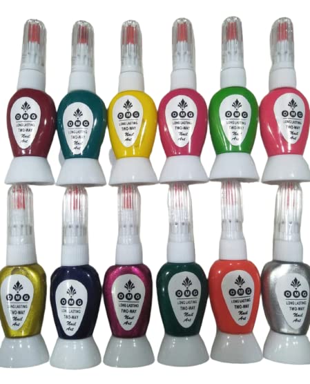 Trendy Color Quick Dry Nail Polish Multicolor (Pack of 12) New, 29 Quart 1