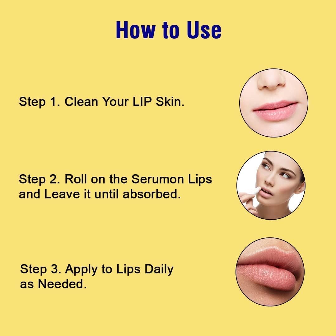 Tubees Lip Lightening Lip Serum Roll On For Visibly Plumps The Dry and Dark LipsTo,PinkGlossy and Shiny, Enriched With Vitamin E, Orange Oil and Fragrance 10ml 5
